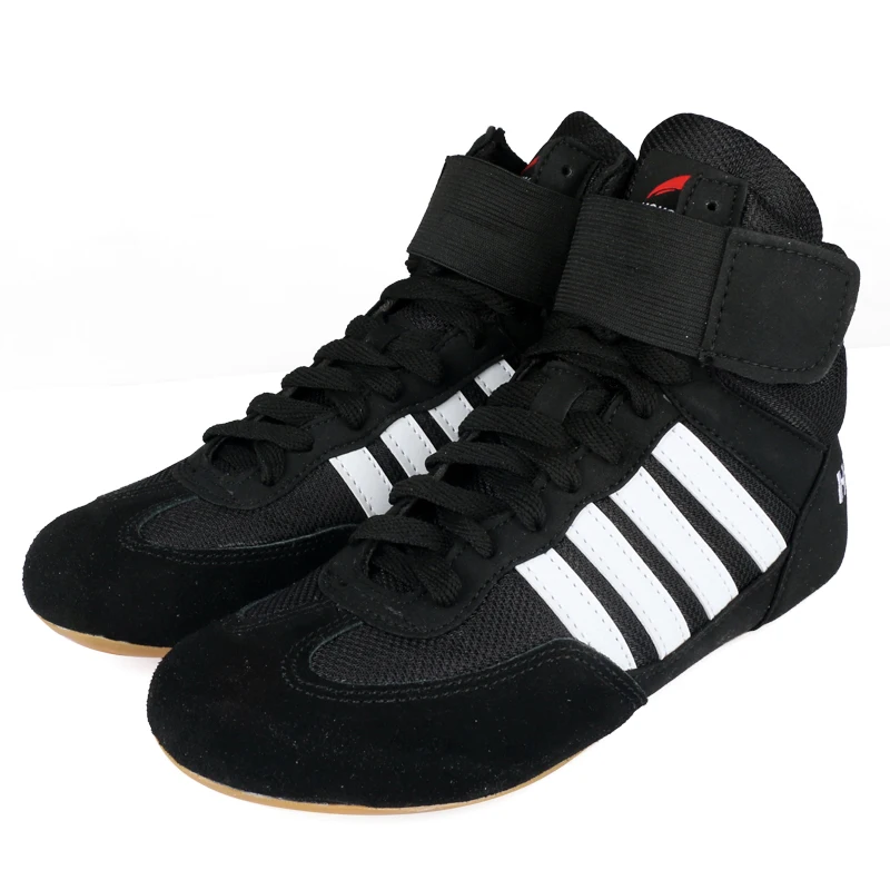 Mr. nut борцовка обувь для вольной борьбы, боксерская обувь/Ботинки, пауэрлифтинг/тяжелая атлетика обувь для атлетических, боксерское снаряжение - Цвет: classic black