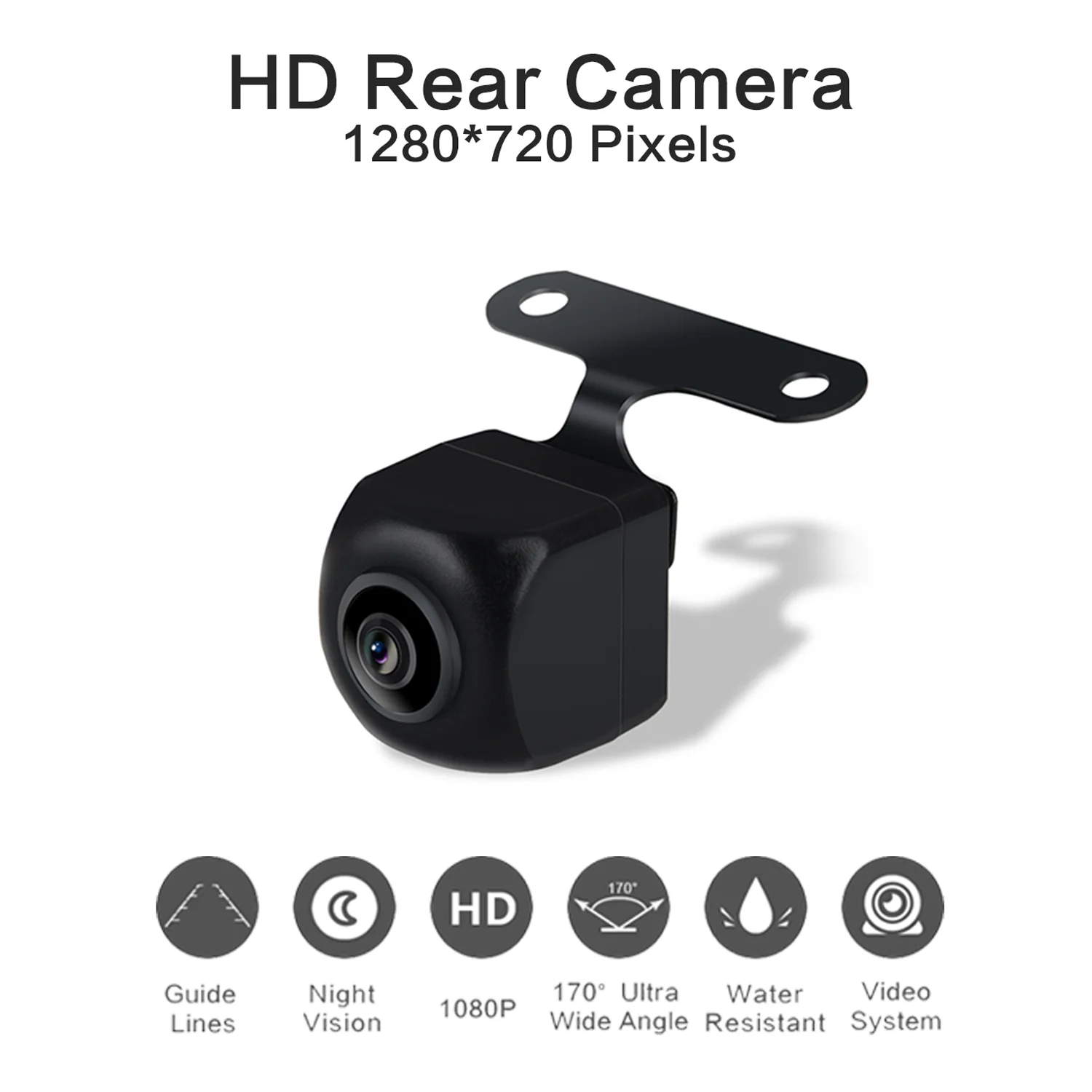 Dasaita Universal rear view camera 1080P with Fisheye HD Lens Backup