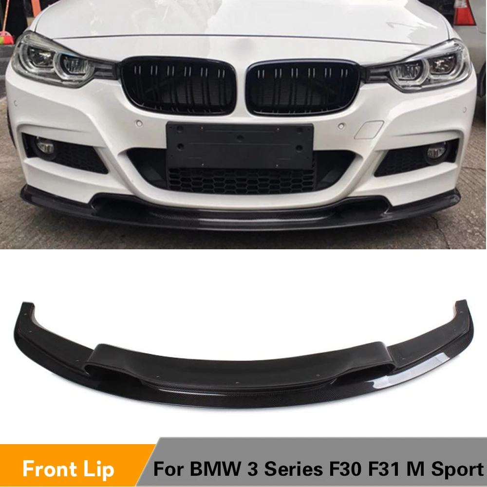 Углеродное волокно/FRP черный Передний спойлер фартук для BMW 3 серии F30 F31 320i 328i 335i M