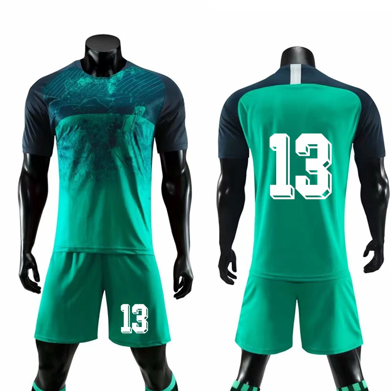 На заказ для взрослых детское футбольное Джерси Набор Survete для мужчин t Мужчины Футбол Набор Спортивная одежда команда Дети Футбольная форма спортивная одежда - Цвет: Number 13