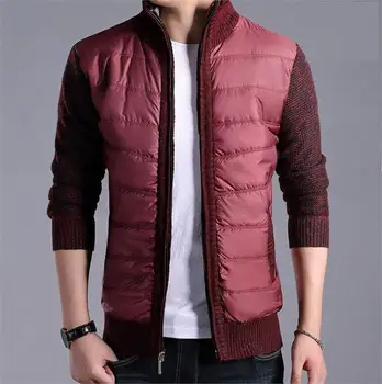 

Winter Jacket Men 2019 Fashion Stand Collar Male Parka Jacket Mens plus velvet thicken Thick Jackets and Coats Man Winter Parkas