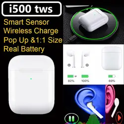 Оригинальные беспроводные наушники i100 TWS 1: 1 mini Pop-up Bluetooth 5,0 для ap pk i77 i90 tws