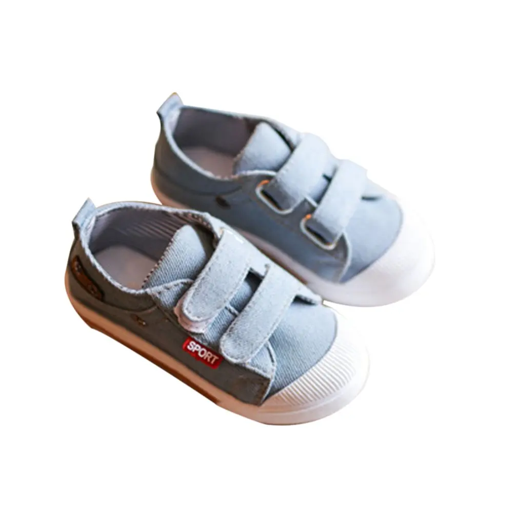  Fashion Baby Boys Girls Canvas Shoes All-match Walking Sneakers Magic Tape Children Shoes Comfortab