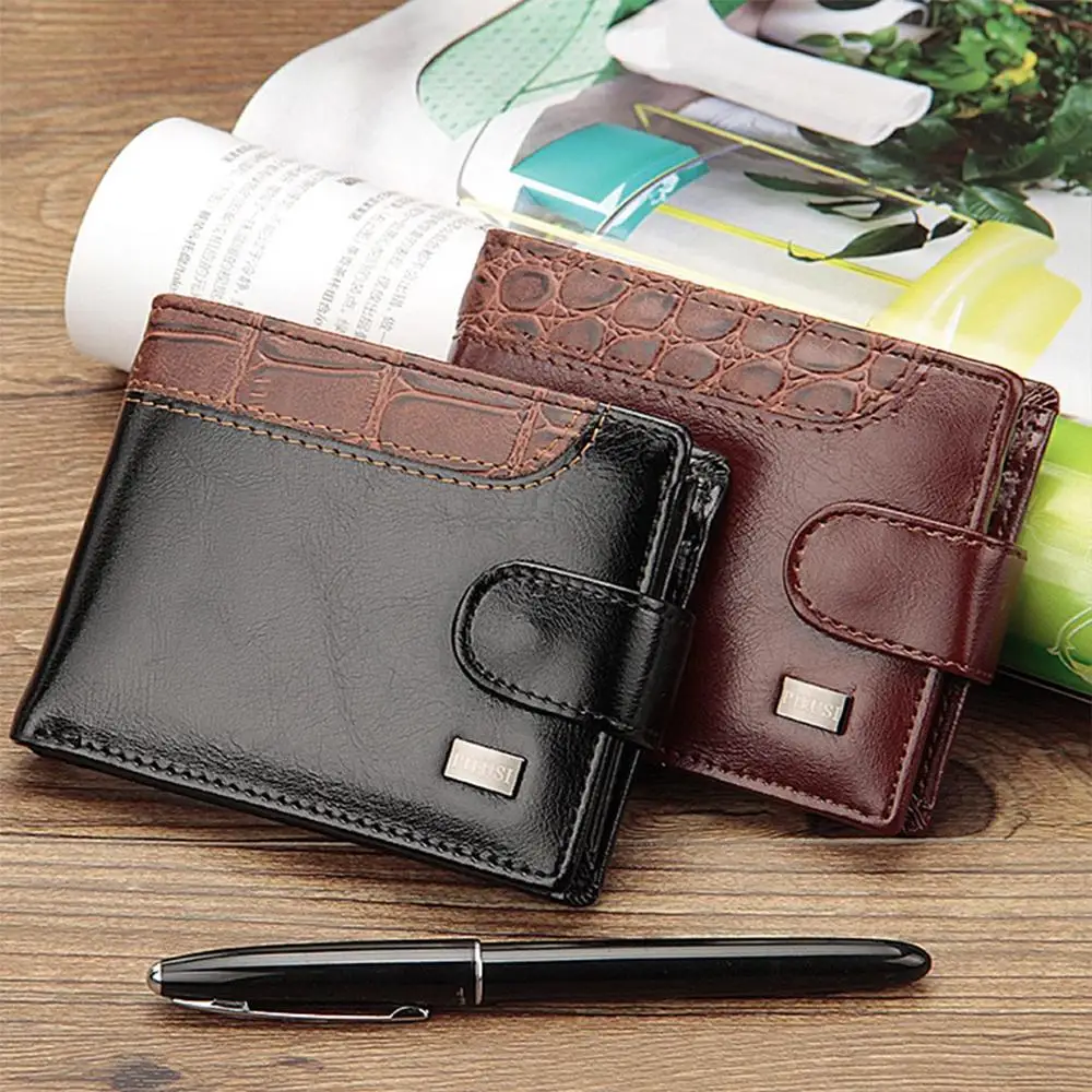 

2020 DESIGN New Men Wallets British casual Male Purse multi-function Zipper Card Holder Wallet For Men Portomonee