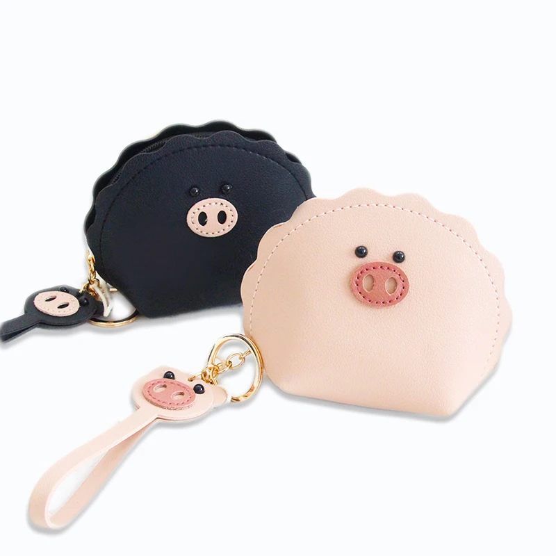 Модный женский и Детский кошелек для монет черный сменный Kawaii с мультяшной