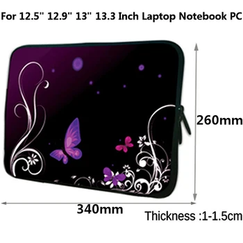 

Briefcase Prints 13 Inch Notebook Cover Fashion Newest Women Laptop Neoprene 13.3" 12.9 Sleeve Bag 2020 New Arrival Zipper Pouch