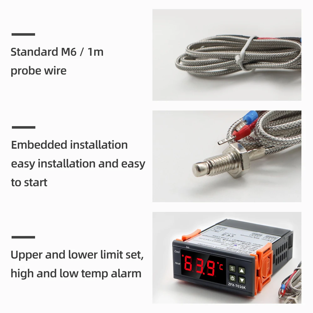 ZFX Thermostat Digital Temperature Controller 10A/30A 12V/220V