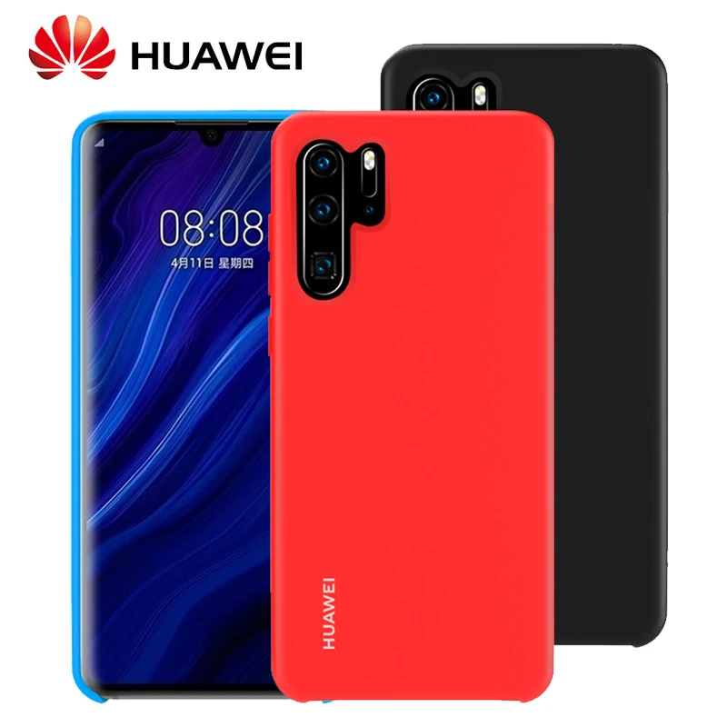 

HUAWEI P30 Pro Cover Official Original High Soft Silicone Shockproof Protection Back Cover Huawei P30 Lite P30 P20 Pro Lite Case
