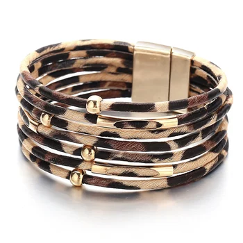 Multilayered Leopard Bracelet