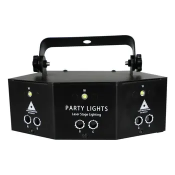 

Remote 9-Eye RGB Scan Projector LED Strobe Party Stage Lighting Lamp Portable HYD88