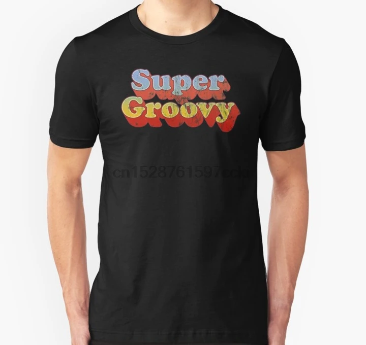 Мужская футболка Super Groovy 70s style by Treaja унисекс с принтом футболки топы|Футболки| |