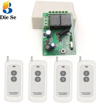 

rf Remote Control System 433Mhz Universal Wireless DIY Smart Switch DC 5V~30V 2CH rf Relay Receiver and Long Range Transmitter