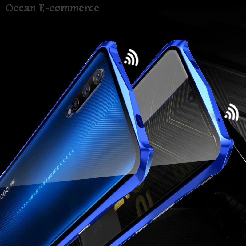 Роскошный Алюминиевый металлический чехол с Бэтменом для Vivo Iqoo Pro 5g, тонкий жесткий чехол из закаленного стекла на магните для Vivo Iqoo Pro