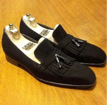 

Men Shoes High Quality Suede Leather New Fashion Stylish Design Tassel Shoes Casual Formal Loafers Shoes Zapatos De Hombre HB028