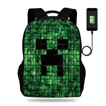 

Hot Game Backpack for Teenager Boys Girls Laptop Mochilas Feminina Student School USB Charging Backpack Men Travel Bags