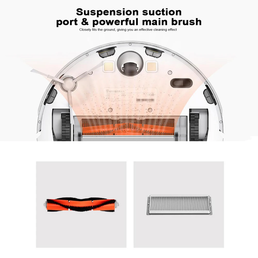  XIAOMI MIJIA Sweeping Mopping Robot Vacuum Cleaner 1C 2500PA cyclone Suction for Home Office Dust S