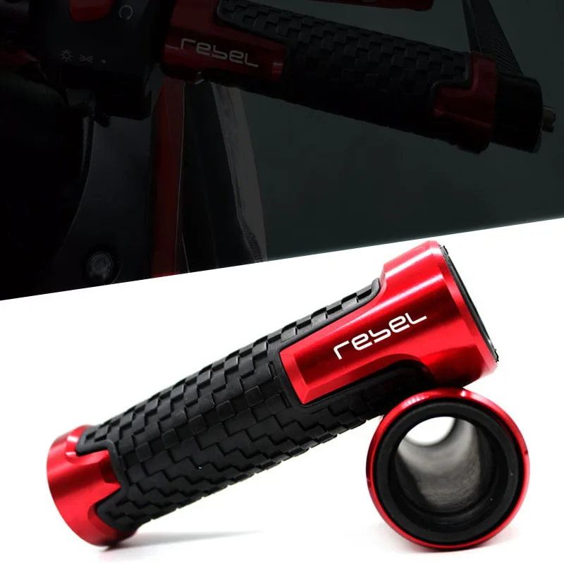 

For HONDA REBEL CMX 300 500 CMX300 CMX500 7/8'' Motorcycle Rubber Handlebar Grips Hand Guard Grip Ends Handle Bar