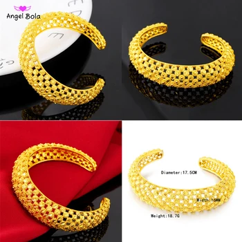 

Gold Color Allah Turkish Bangle Muslim Islamic Bracelets Women Wedding Bridal Jewelry Open Cuff Bangles Wristband Accessories