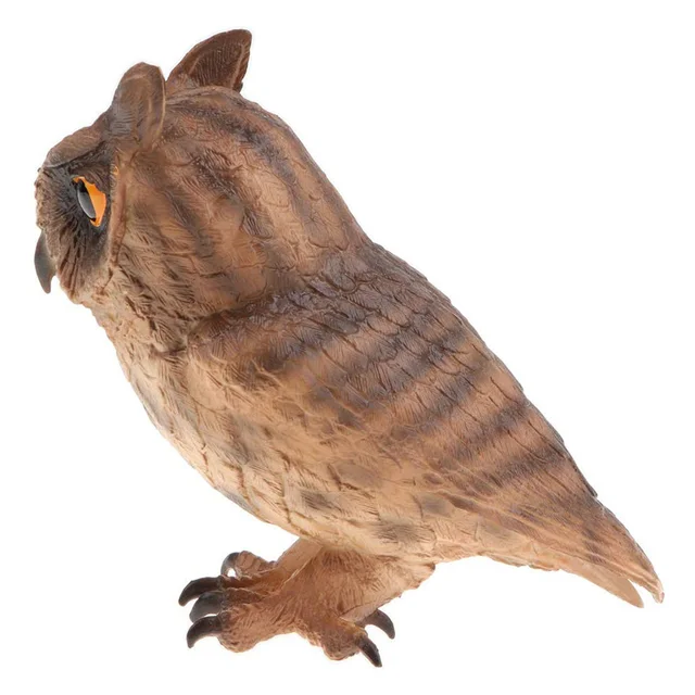 Realistic Owl Model Toys Bird Wild Animal Action Figure PVC Model Craft Eduaction Kids Toy Gift Desk Ornament 4