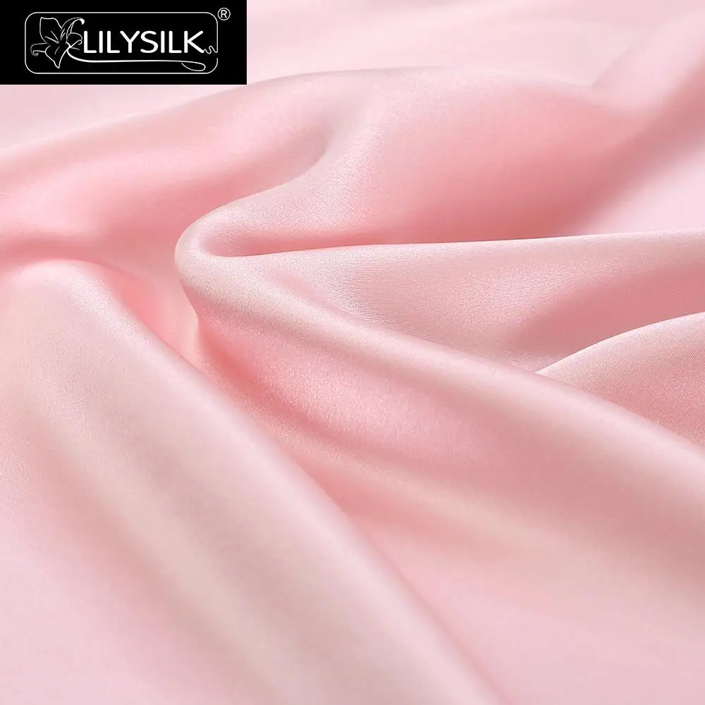 LilySilk наволочка из чистого шелка 100 с окантовкой для волос молния 19 momme роскошный