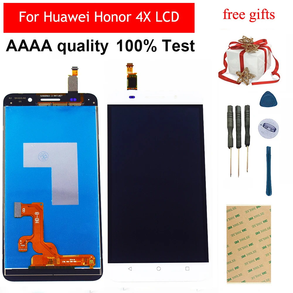 Дешево ЖК дисплей для huawei Honor 4X ЖК дисплей Che2 L11 CHE2 UL00 ЖК экран дисплей сенсорный экран дигитайзер Сенсорная панель в сборе