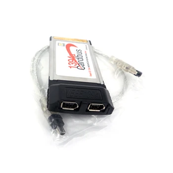 

2 Port 6Pin 1394A IEEE for FireWire 1394 CardBus Card 54mm for PCMCIA Digital Camera DV Camcorders Hard Disks Drives Laptop PC