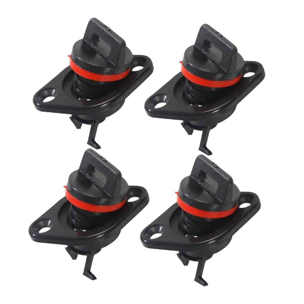 4 Pieces Oval Garboard Drain Plug Boat Sailing 1'' Hole Thread for 3/4''