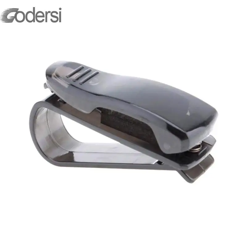 

Vehicle Sun Visor Sunglasses Eyeglasses Glasses Holder Ticket Clip Black Auto Fastener Cip Car Accessories ABS Car