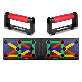 

ABGZ-Push Up Board Portable Push Up Board Training for Men Women Bodybuilding Fitness Workout Biceps Muscle Training Gym Exercis