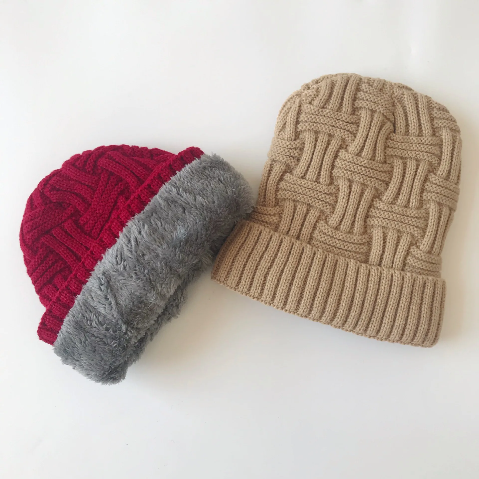 

Autumn and Winter Outdoor Plus Velvet Men and Women Paragraph Cold and Warm Knitted Hat Europe and America Hot Selling Pullover