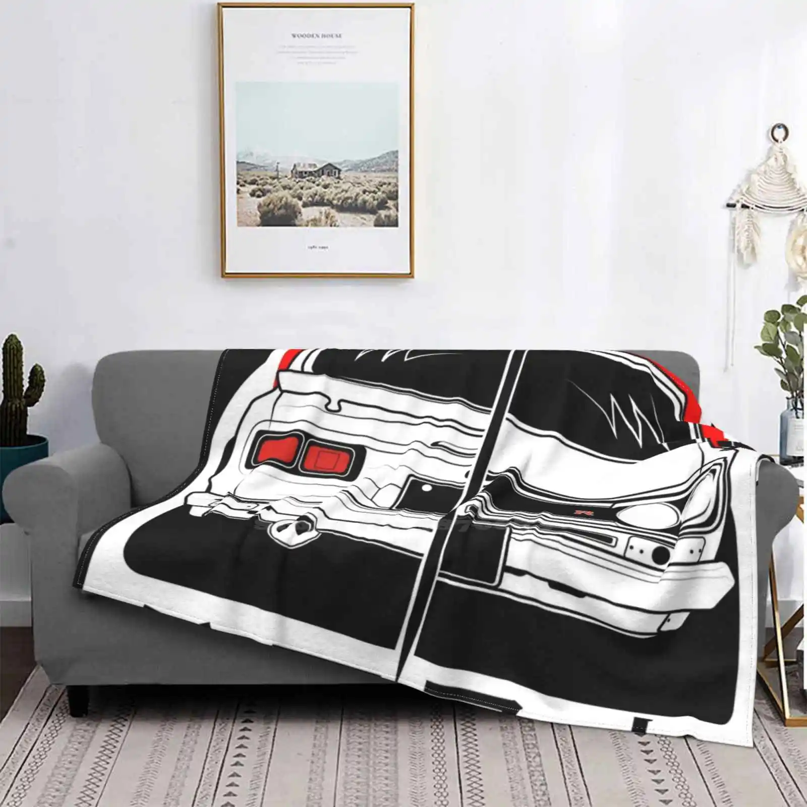 

Hako Low Price New Print Novelty Fashion Soft Warm Blanket Rocket Nissan Skyline R33 Nissan Skyline R34 Gtr Nissan Skyline Gtr