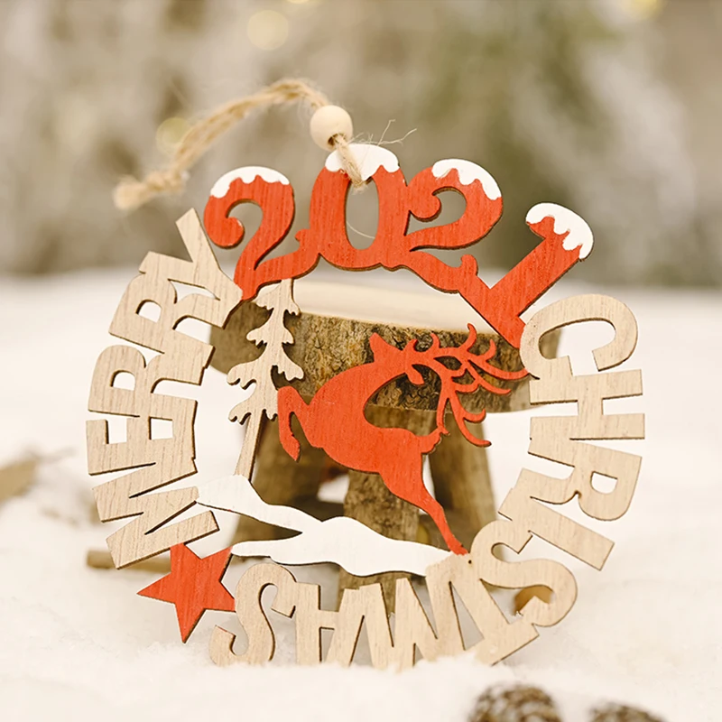 New Year Decor/2021 Letter Card Wooden Pendant/Home Decor/Christmas Tree Decorations/Christmas Tree Accessories Pendant New Year Decor/2021 Letter Card Wooden Pendant/Home Decor/Christmas Tree Decorations/Christmas Tree Accessories Pendant