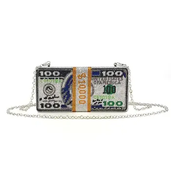 

Stack of Cash Rich Dollars Clutch Purses for Women Evening Bags