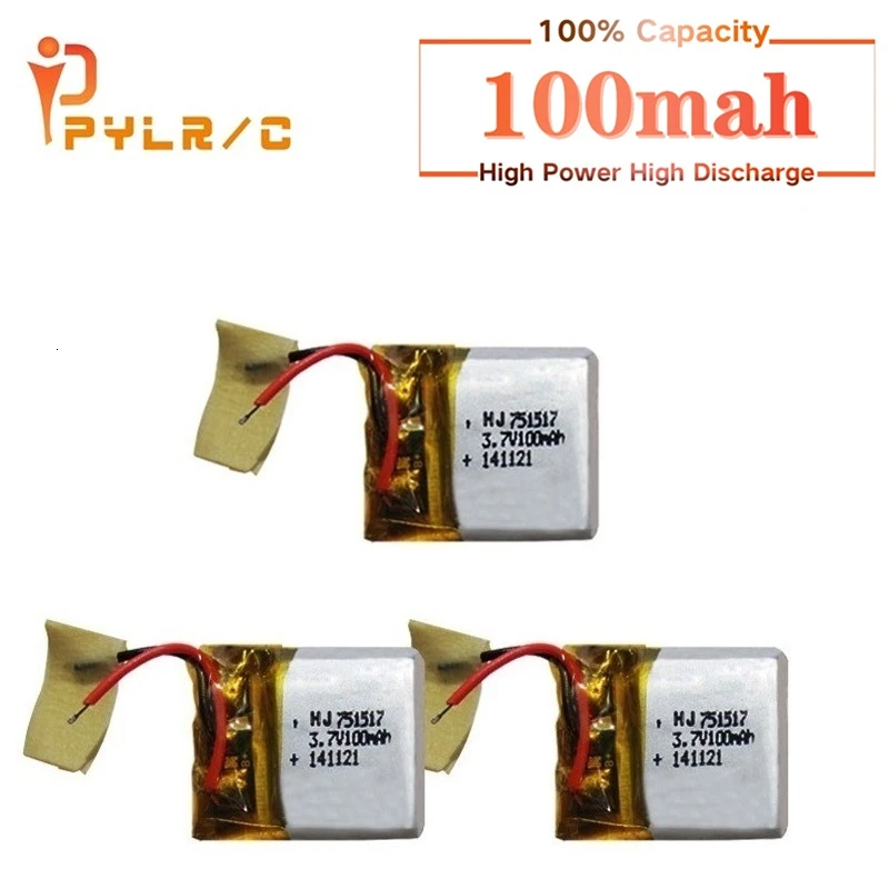 3 7 v 100mah литий-полимерный Батарея для Cx10 CX-10 CX-12 JJ810 820 828 V646 2 4g Квадрокоптер с