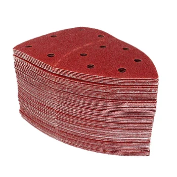 

50Pcs Sanding Sheets Mouse Sander Pads To Fit Multi-Sander and All Oscillating Multi-Tool 40mm 60mm 80mm 120mm 180mm