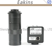 5.0MP USB видеокамера электронный цифровой окуляр микроскоп бесплатно драйвер измерения программного обеспечения Высокое разрешение+ 100X C-MOUNT объектив