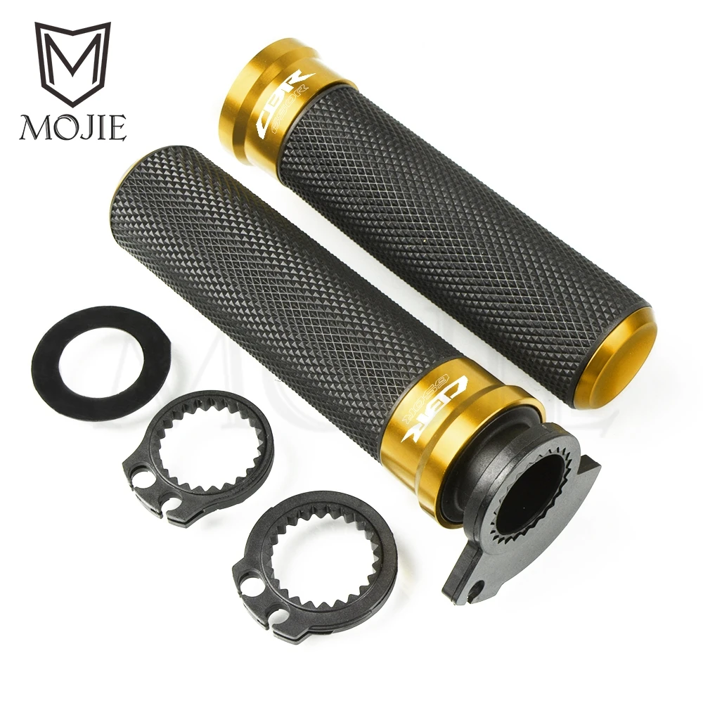 Gold Для HONDA CBR650R CBR 650R CBR 650 R CBR650 R- 7/" 22 мм Мотоцикл с ЧПУ рукоятка руль ручки скутер крышка конец - Цвет: Gold