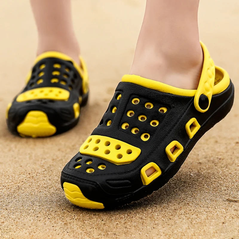 Sandalias informales juveniles para parejas, zapatos con agujeros a la moda, para playa, exteriores, ligeras, cómodas, anfibias, Size36-46