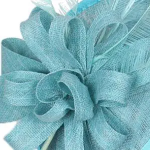 turquoise Новинка! Свадебная черная шляпа-чародей в стиле Дерби для женщин, повязка на голову из французского меха, винтажные Модные женские вечерние аксессуары - Цвет: turquoise