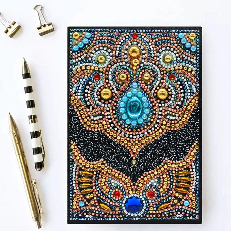 

HeeBenor Store A5 64 Pages 5D DIY Diamond Notebook Diamond Painting Diary Book Ornmant Book Birthday Gifts Cross Stitch NB37
