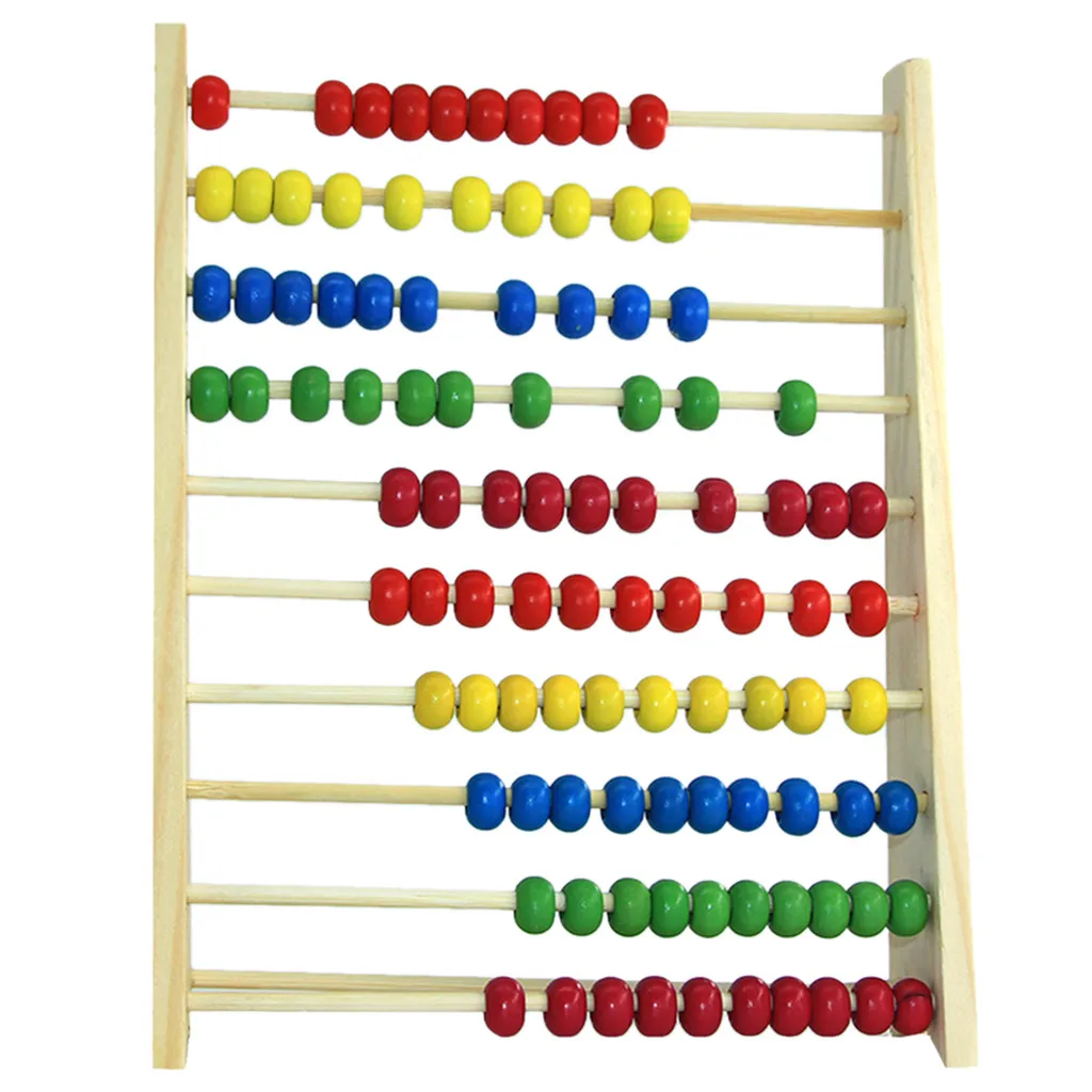 Деревянные Abacus детские математические игрушки Математика расчет рамки деревянные игрушки Раннее Обучение Монтессори Развивающие игрушки для детей