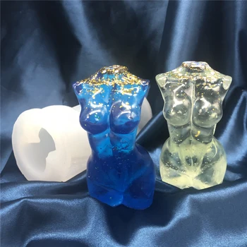 

Unique S-shaped Woman Resin Casting Molds DIY Crystal Drop Rubber Goddes Mold Handmade Artistic Mold Tools For Sexy Woman