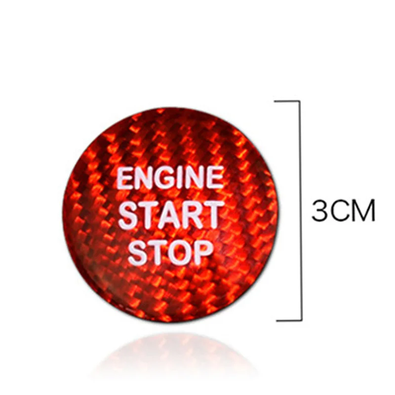 Запись старт стоп чехол с кнопками для пульта для Toyota Camry Rav4 углеродное волокно