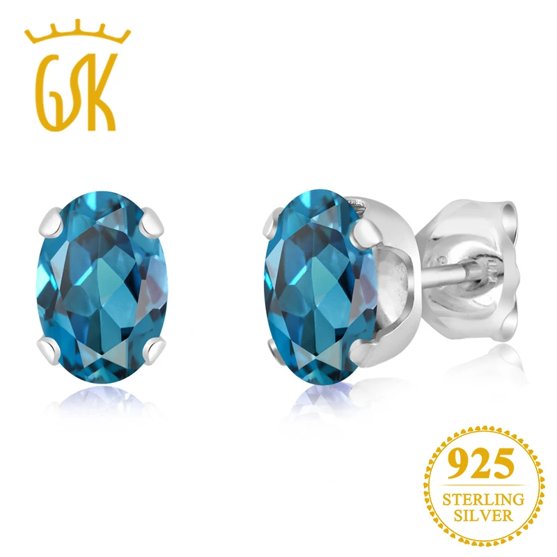 GemStoneKing 1 10 Ct 6X4 овальная форма Натуральный топаз драгоценный камень