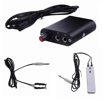 

Tattoo Machine Power Supply Kit Tattoo Source With Pedal For Tattoo Machines and Clip Cord Tattoo Power Set Kits