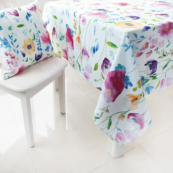 

Leaves Print Decorative Table Cloth Tropical Plant Rectangle Table Cloth Polyester Tablecloth For Restaurant High Quality
