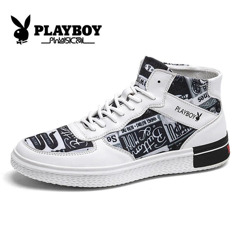 PLAYBOY/Новые мужские ботинки; парусиновые уличные ботильоны; мужские Нескользящие ботинки на шнуровке; Британские кроссовки; Zapatos De Hombre; PZ2930007