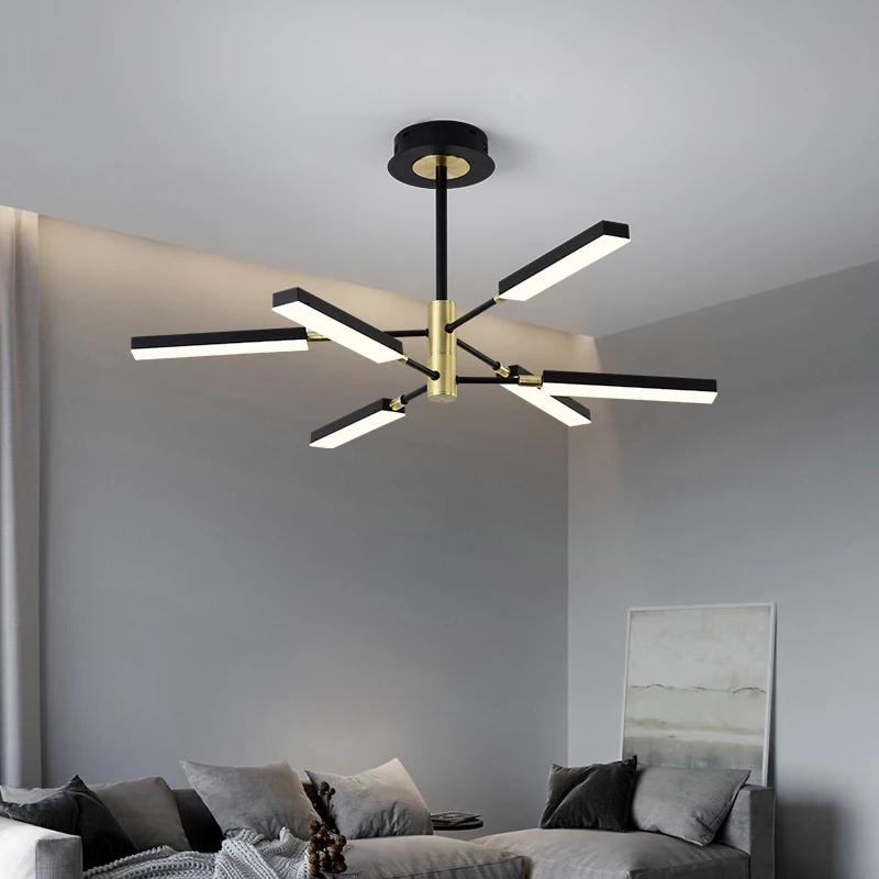 Modern Led Chandelier lightingLamp Industrial Ceiling Chandeliers Lighting Living Room Bedroom Loft Light Fixtures Gold 110V220V | Лампы и
