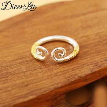 

925 Sterling Solid Silver Crown Rings For Women Open Rings Brand Female Jewelry Valentines Day Gift