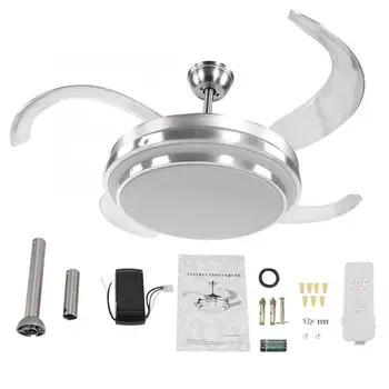 

Ceiling Fan Light 42" LED Ceiling Fan with 3-Color Changing Lights & Remote Control 4 Blades Ceiling Fan